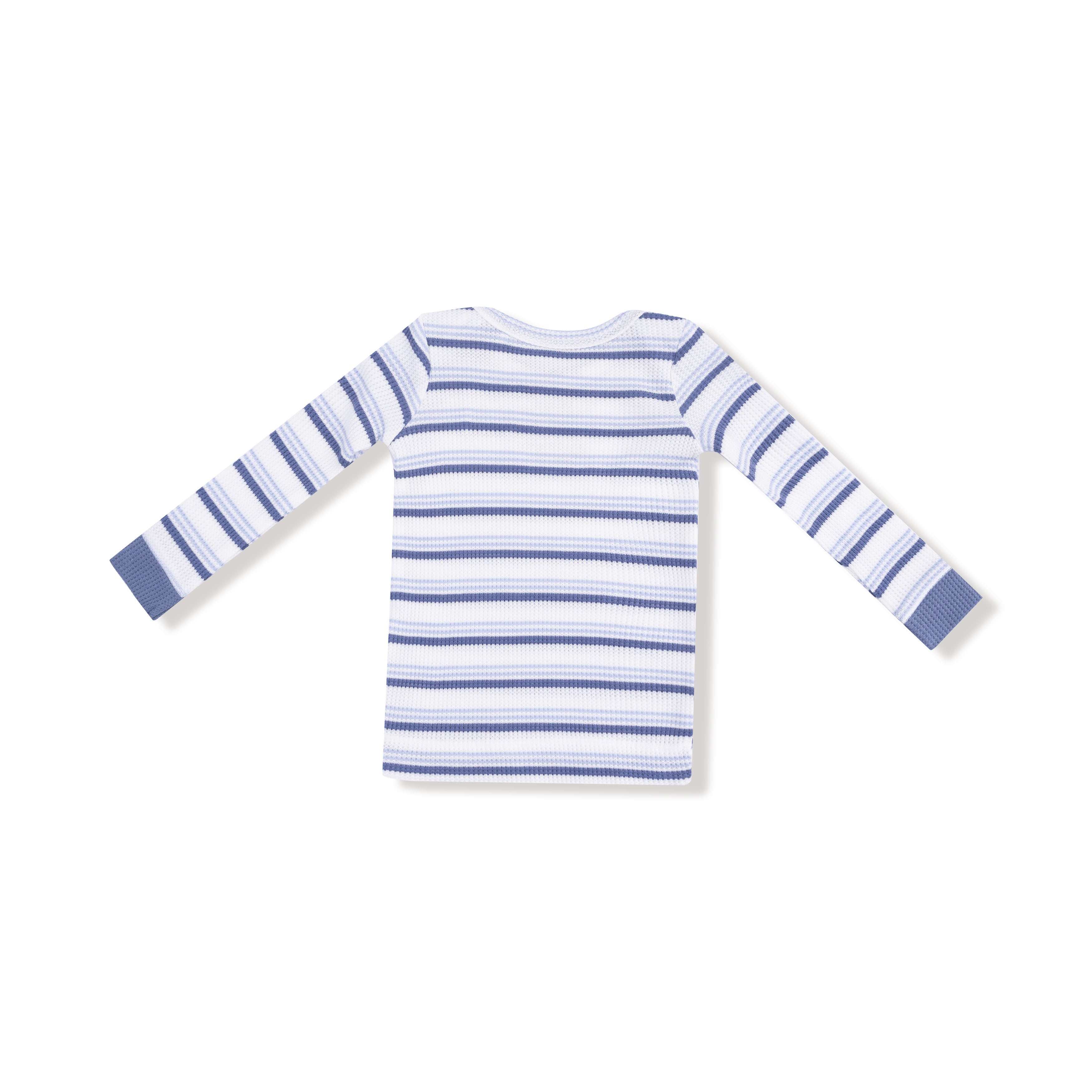 Vintage Stripe - Blue - Long Sleeve Loungewear Set