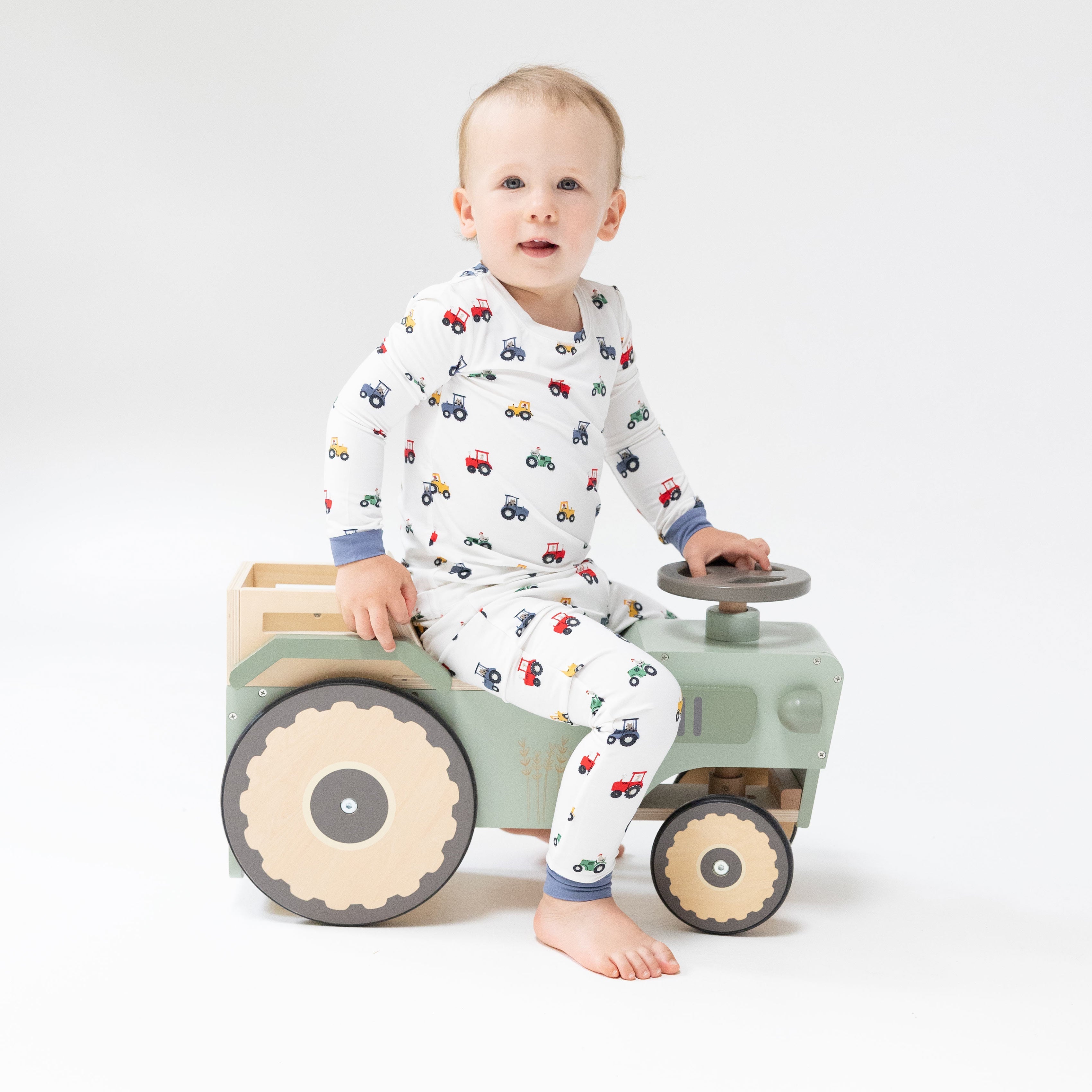 Mini Tractors - Long Sleeve Loungewear Set