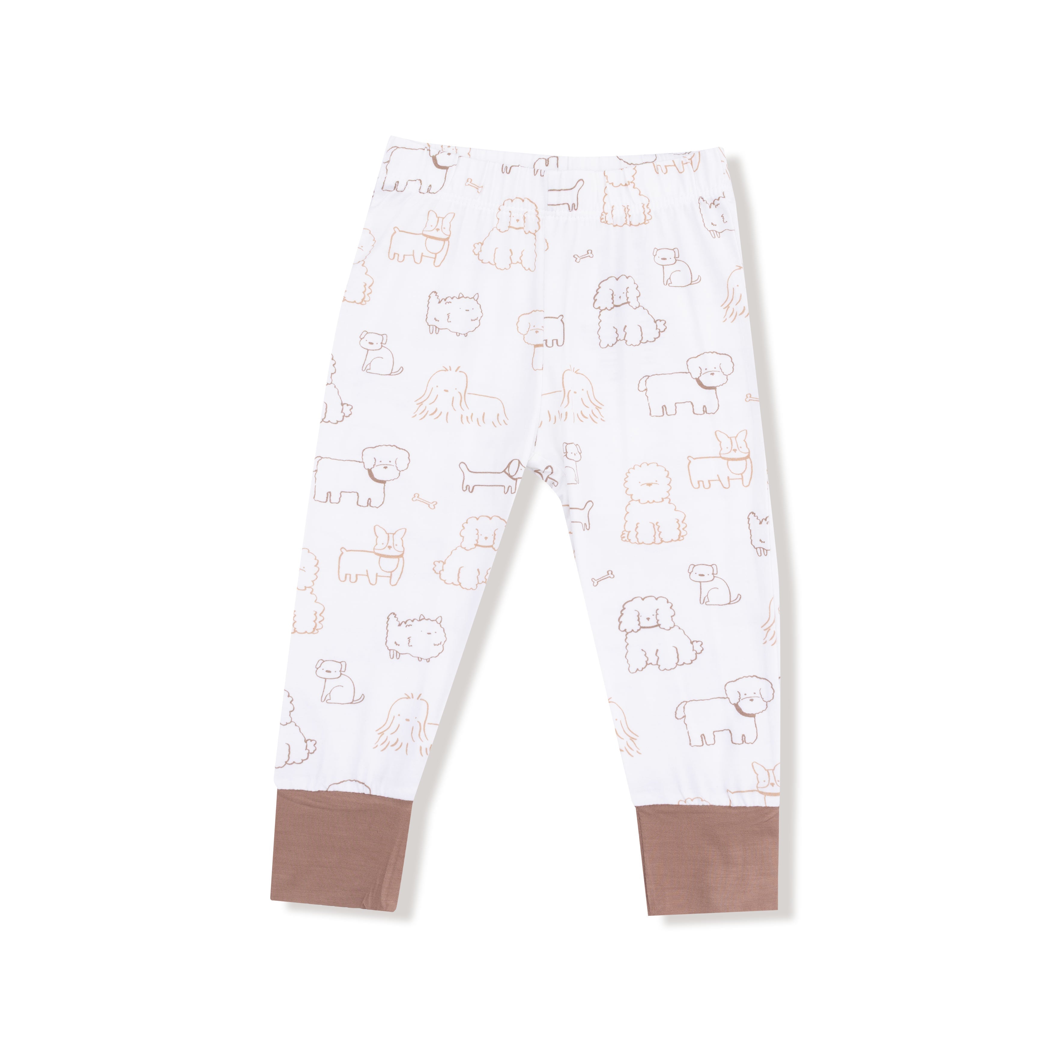 Neutral Pups - Long Sleeve Loungewear Set