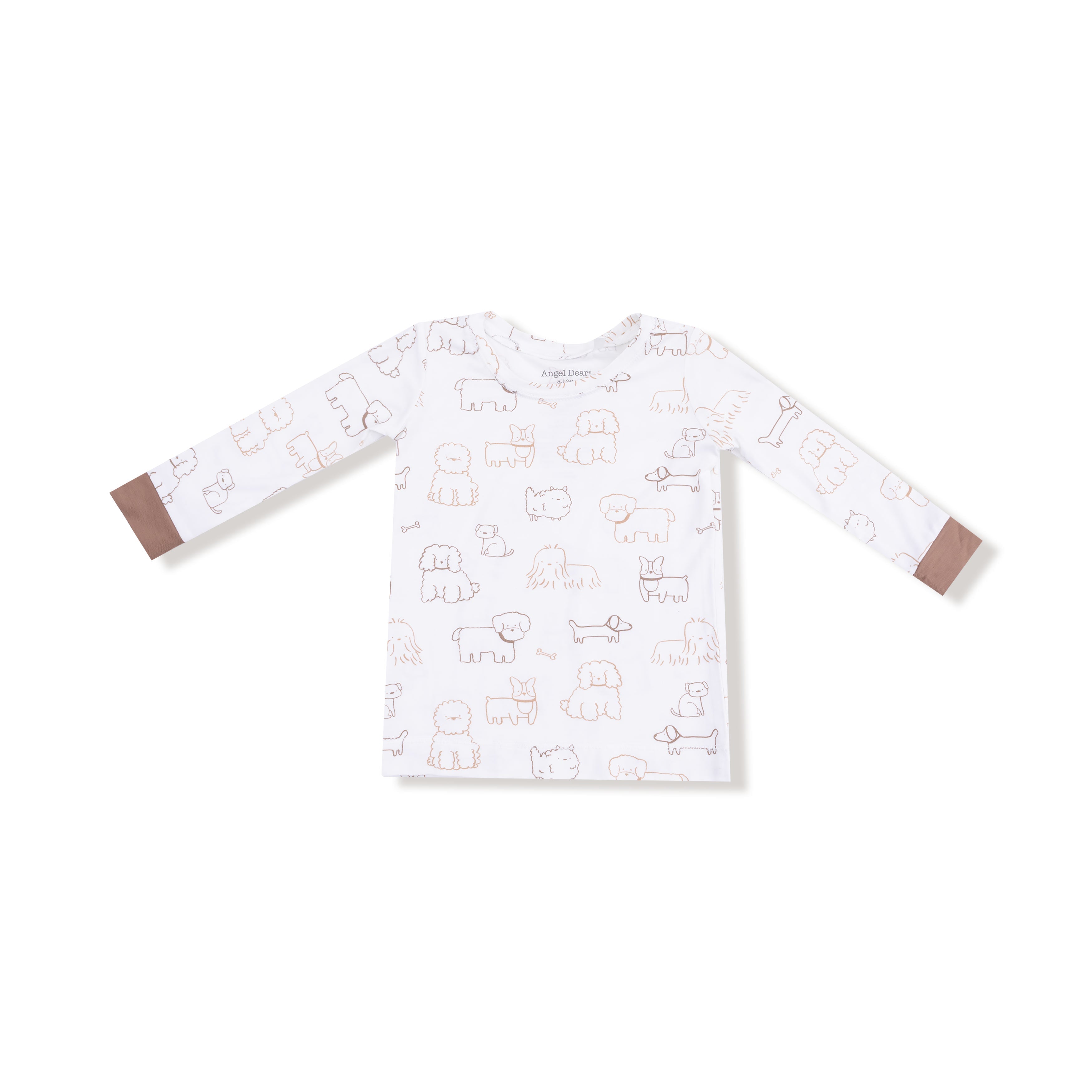 Neutral Pups - Long Sleeve Loungewear Set