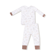 Neutral Pups - Long Sleeve Loungewear Set