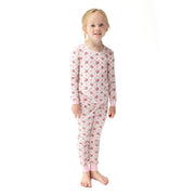 Rose Bow Lattice - Long Sleeve Loungewear Set