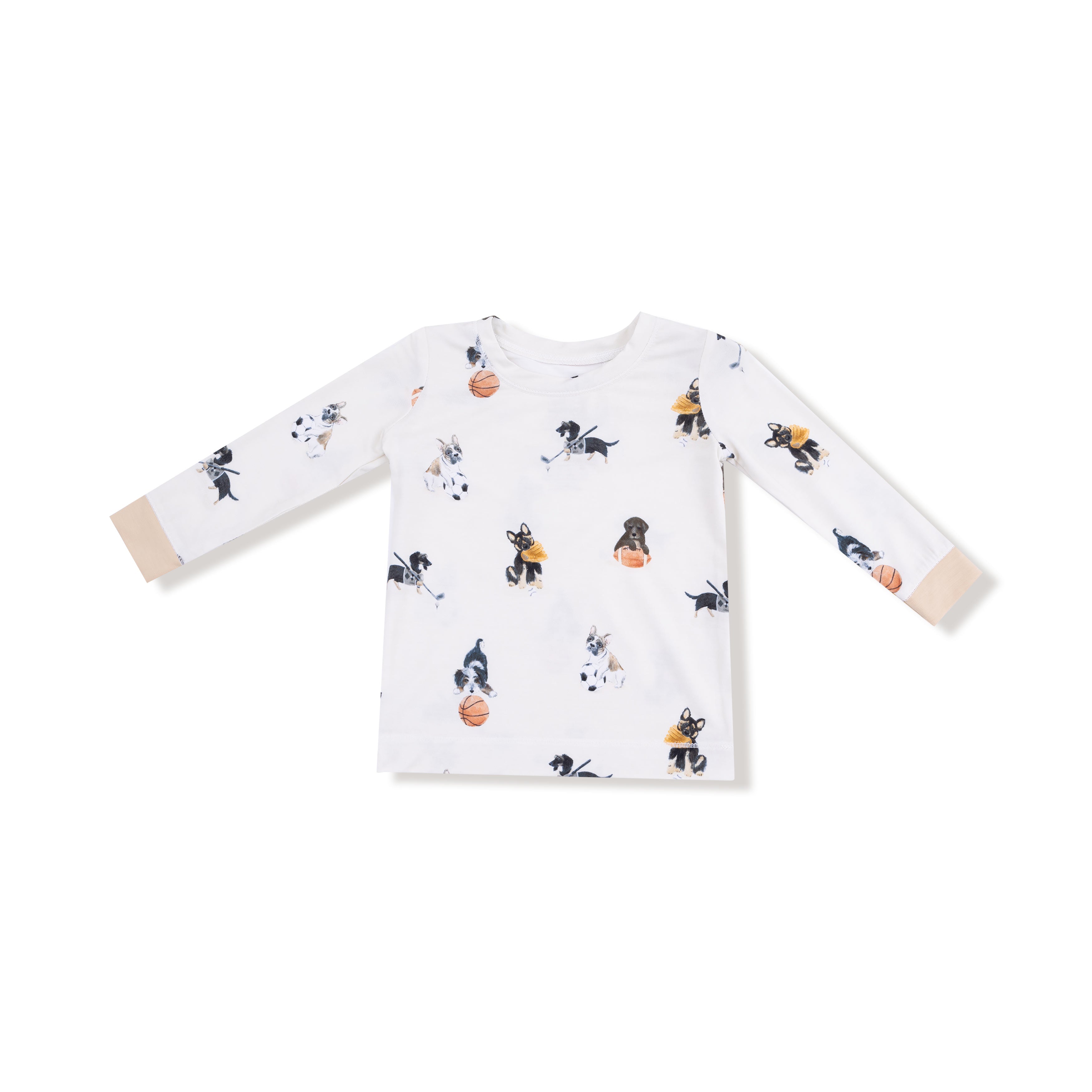 Sporty Puppies - Long Sleeve Loungewear Set