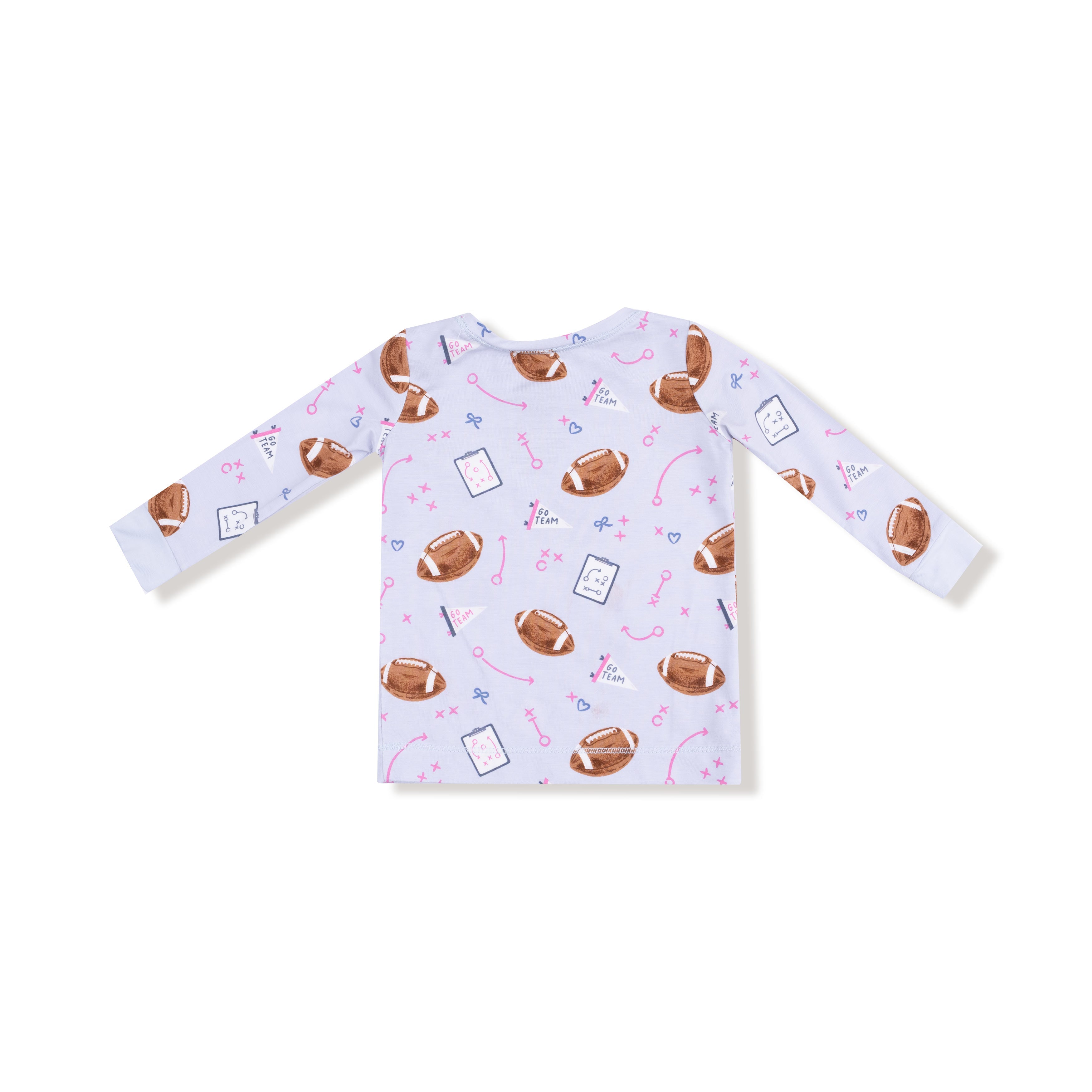 Touchdown Time - Lavender - Long Sleeve Loungewear Set