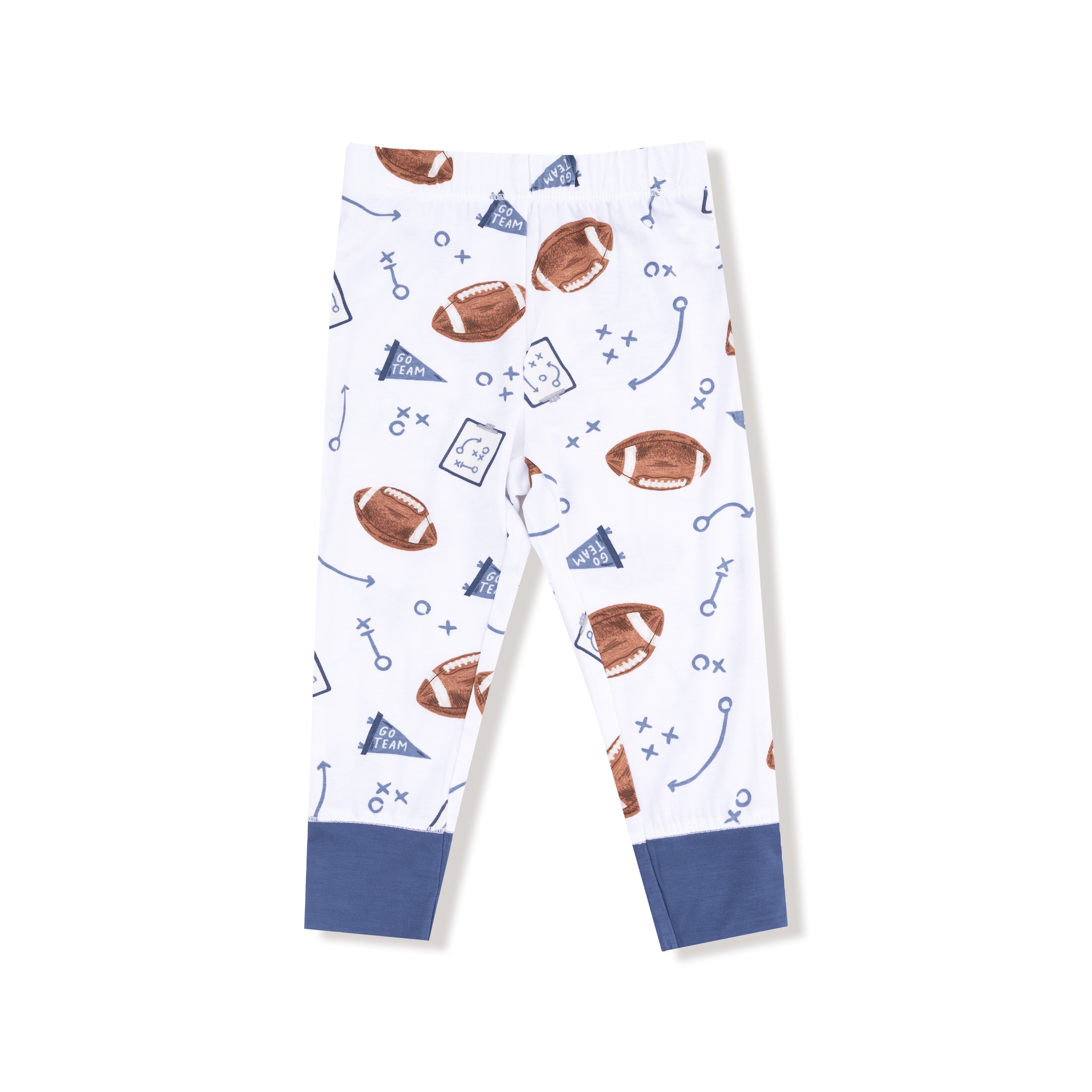 Touchdown Time - Navy - Long Sleeve Loungewear Set