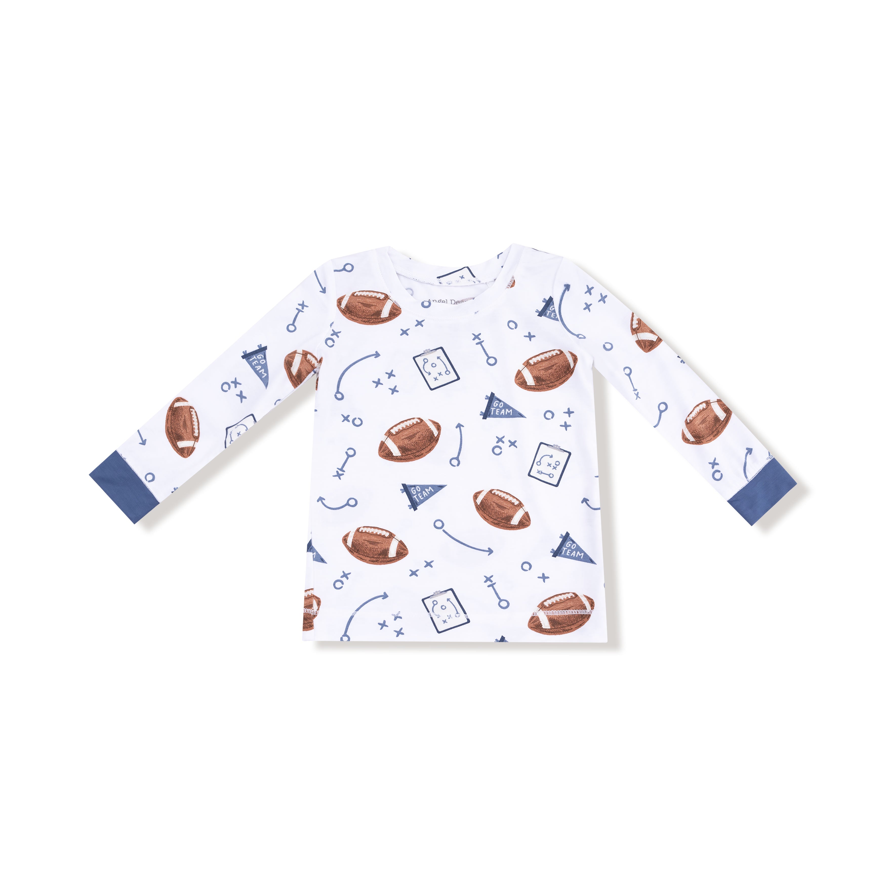 Touchdown Time - Navy - Long Sleeve Loungewear Set