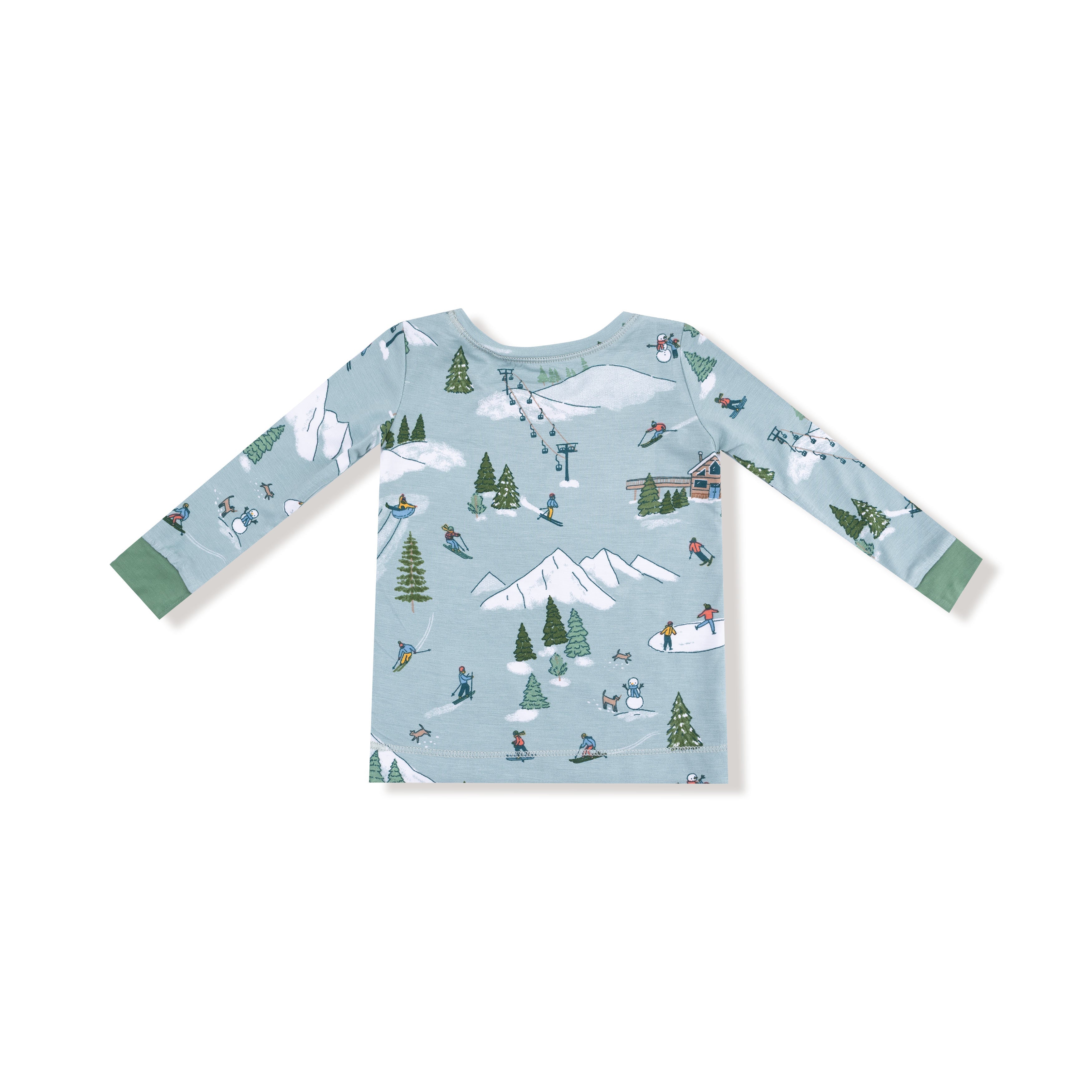 Winter Fun Skiers - Long Sleeve Loungewear Set