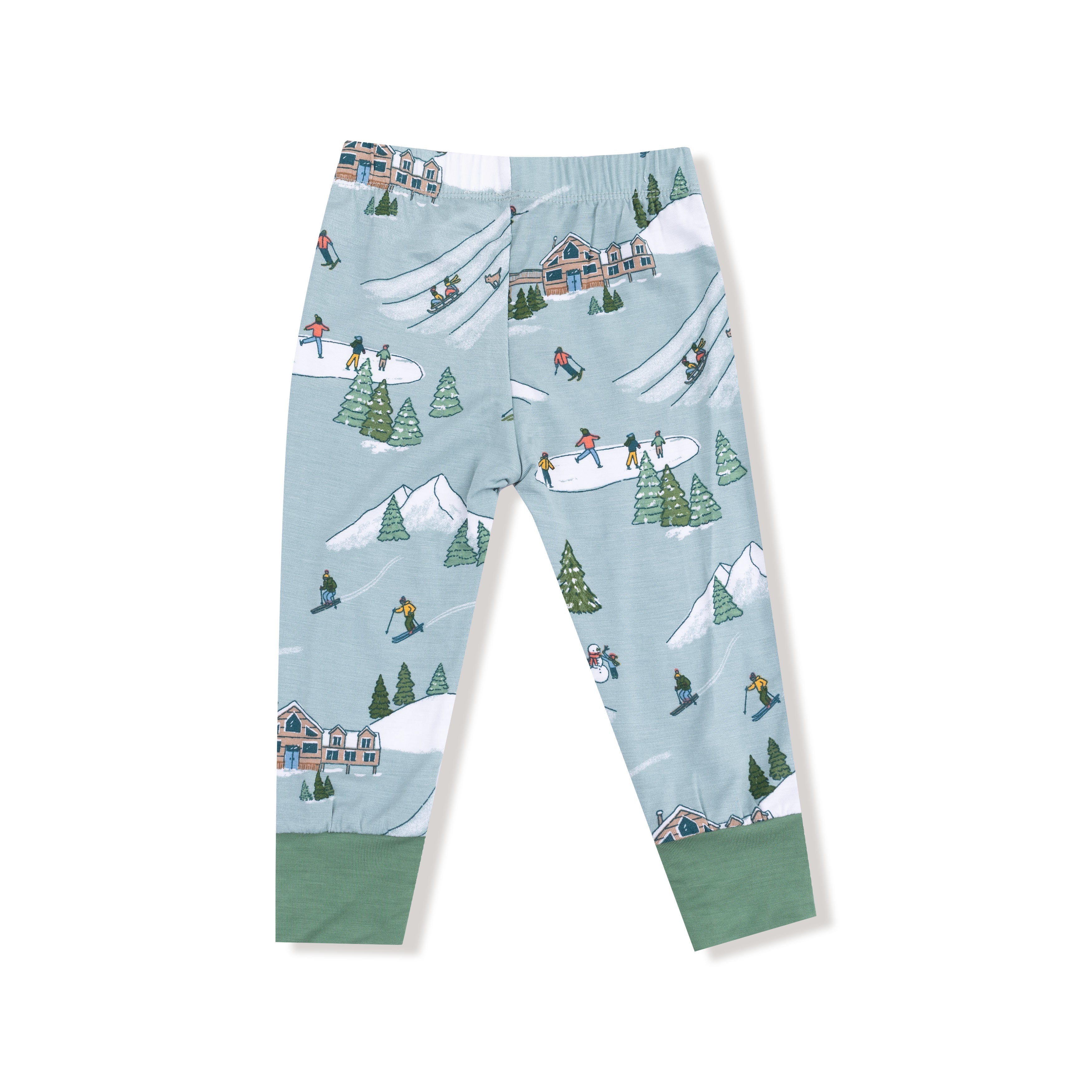 Winter Fun Skiers - Long Sleeve Loungewear Set
