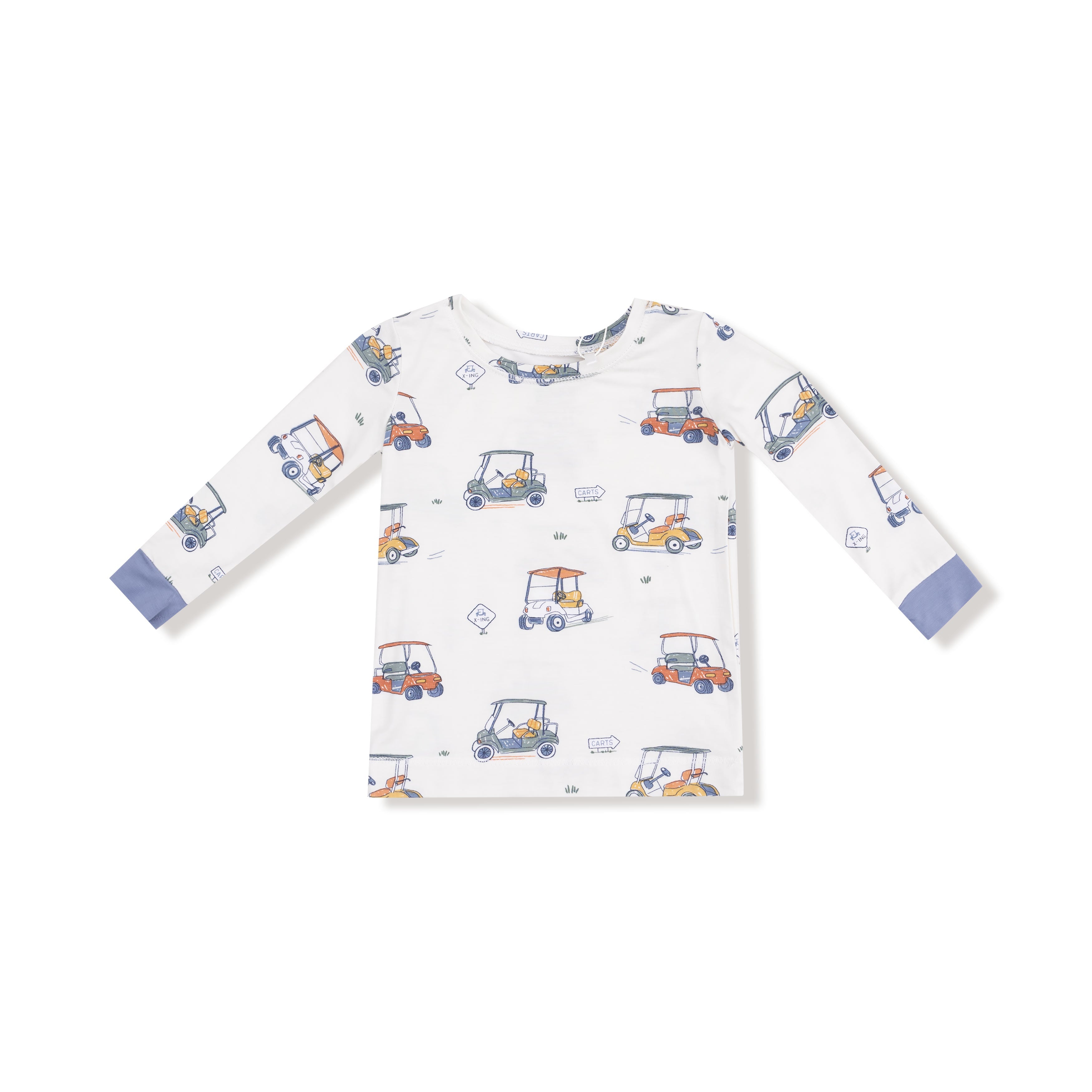 Zooming Golf Carts - Long Sleeve Loungewear Set