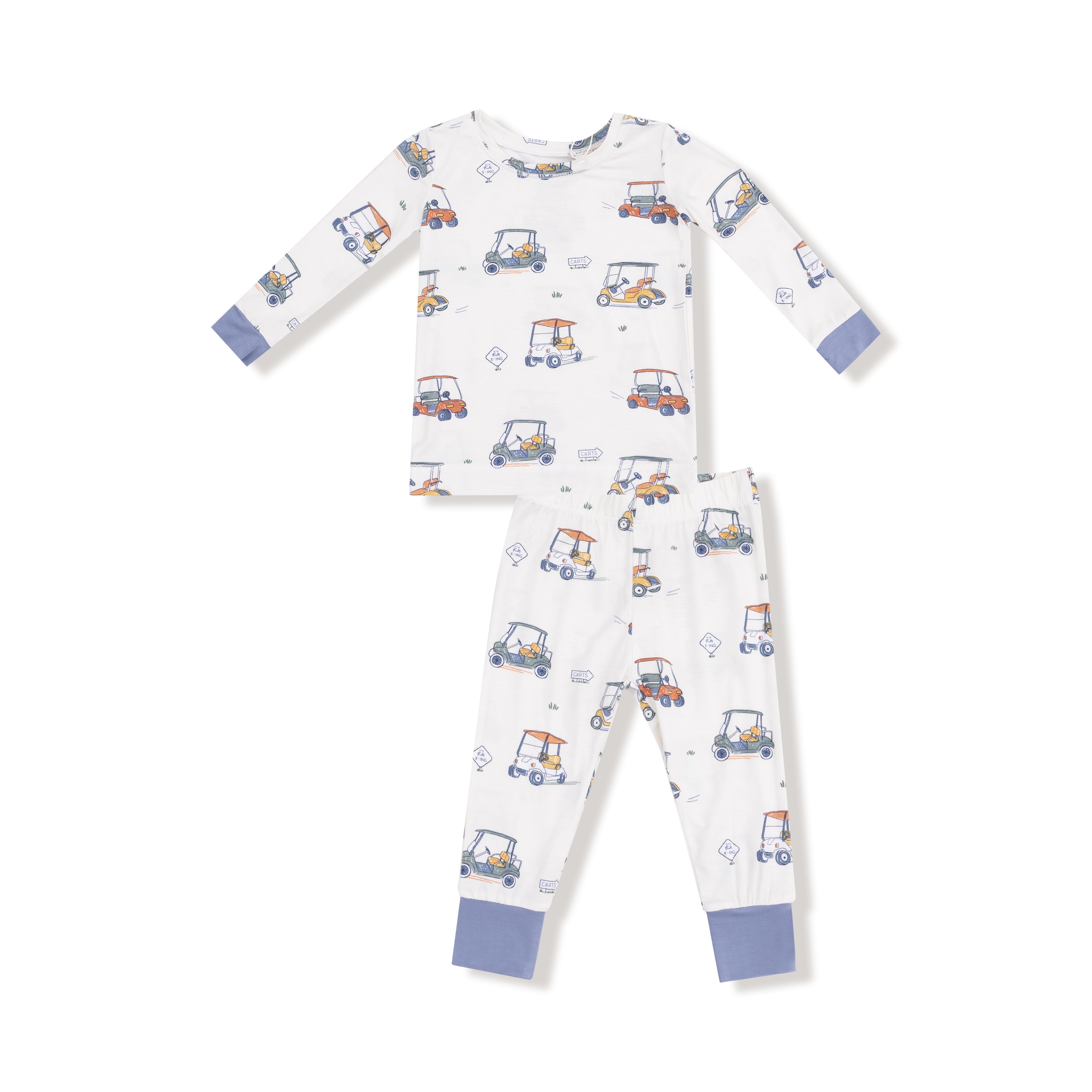 Zooming Golf Carts - Long Sleeve Loungewear Set