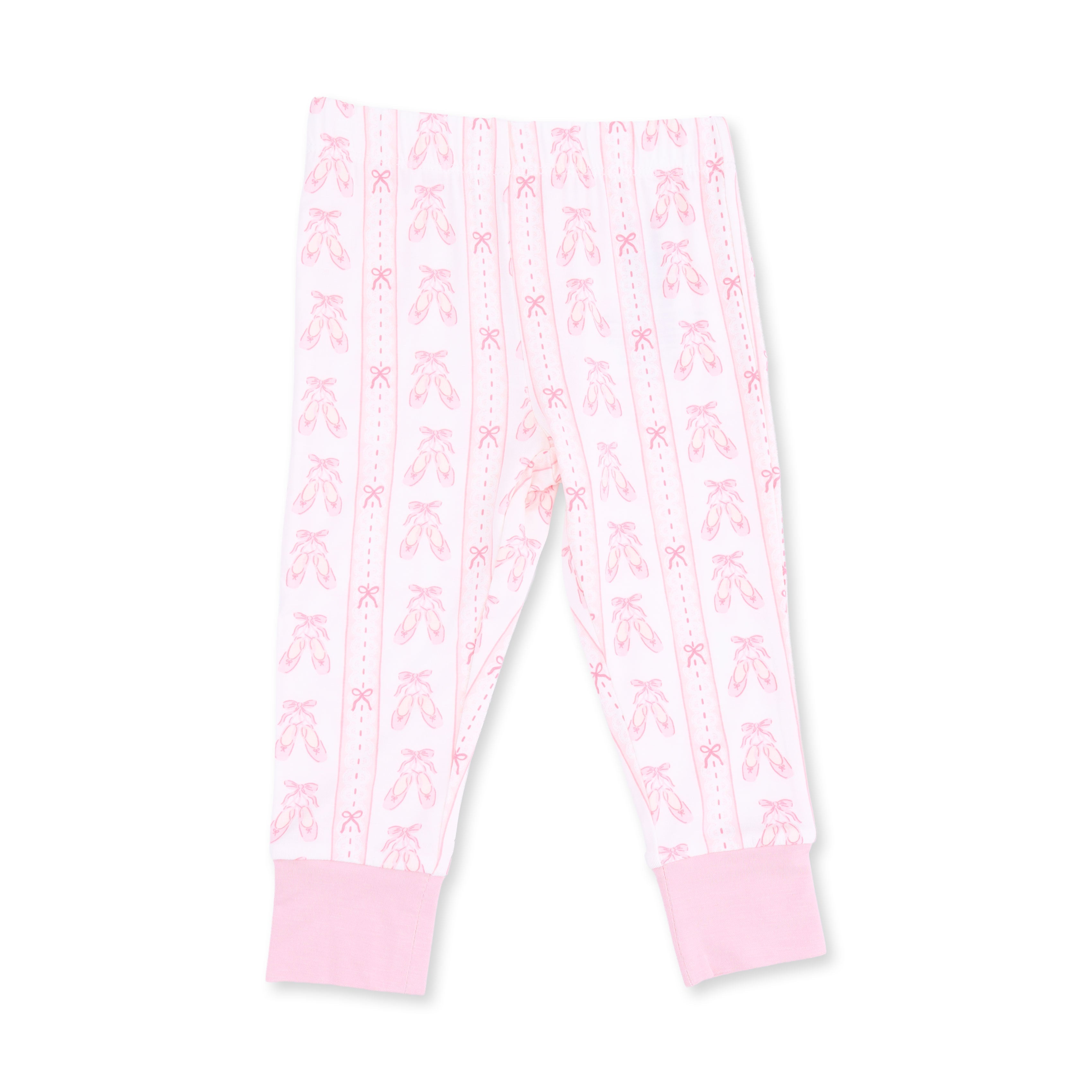 Ballet Shoes Ribbon Stripe - Long Sleeve Loungewear Set