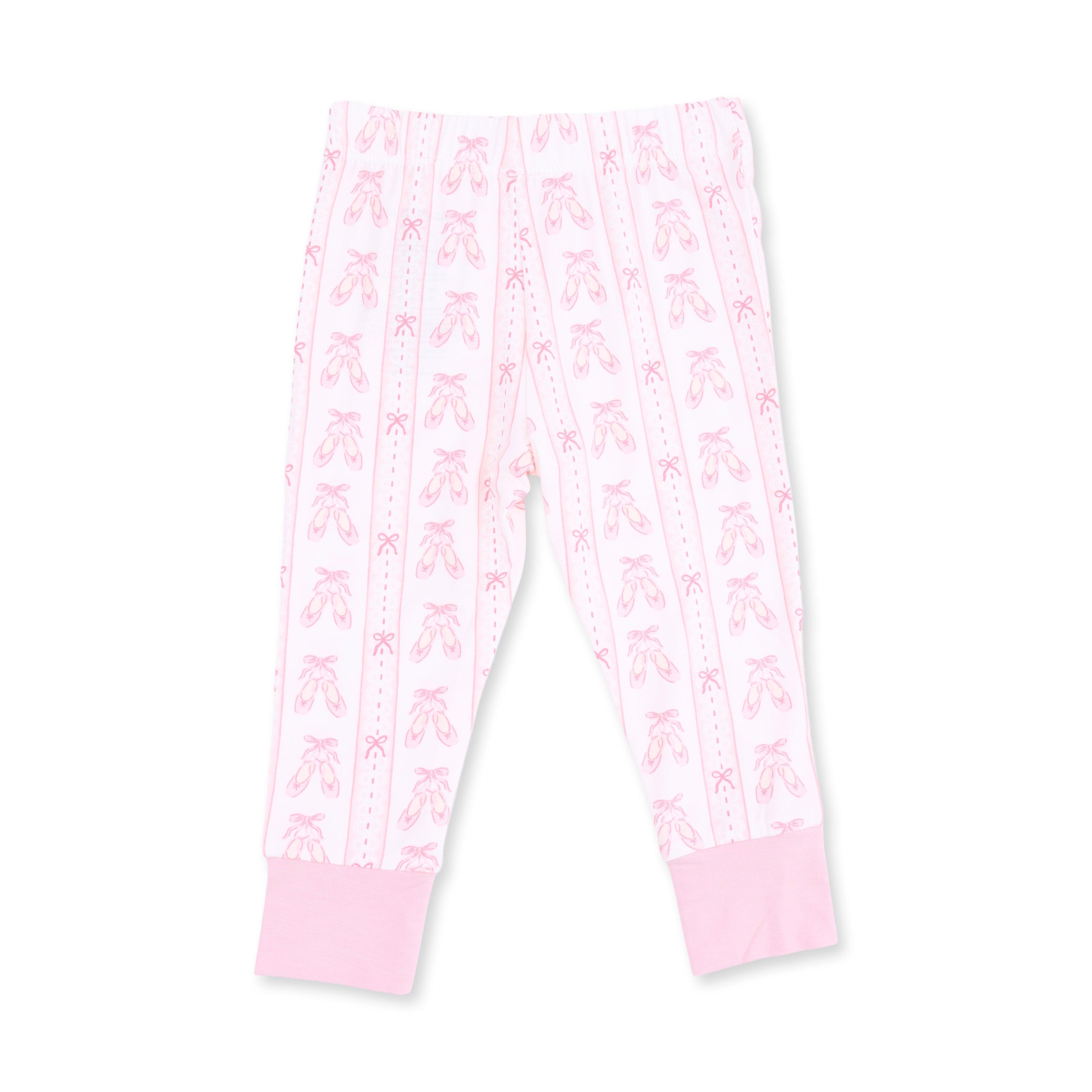 Ballet Shoes Ribbon Stripe - Long Sleeve Loungewear Set
