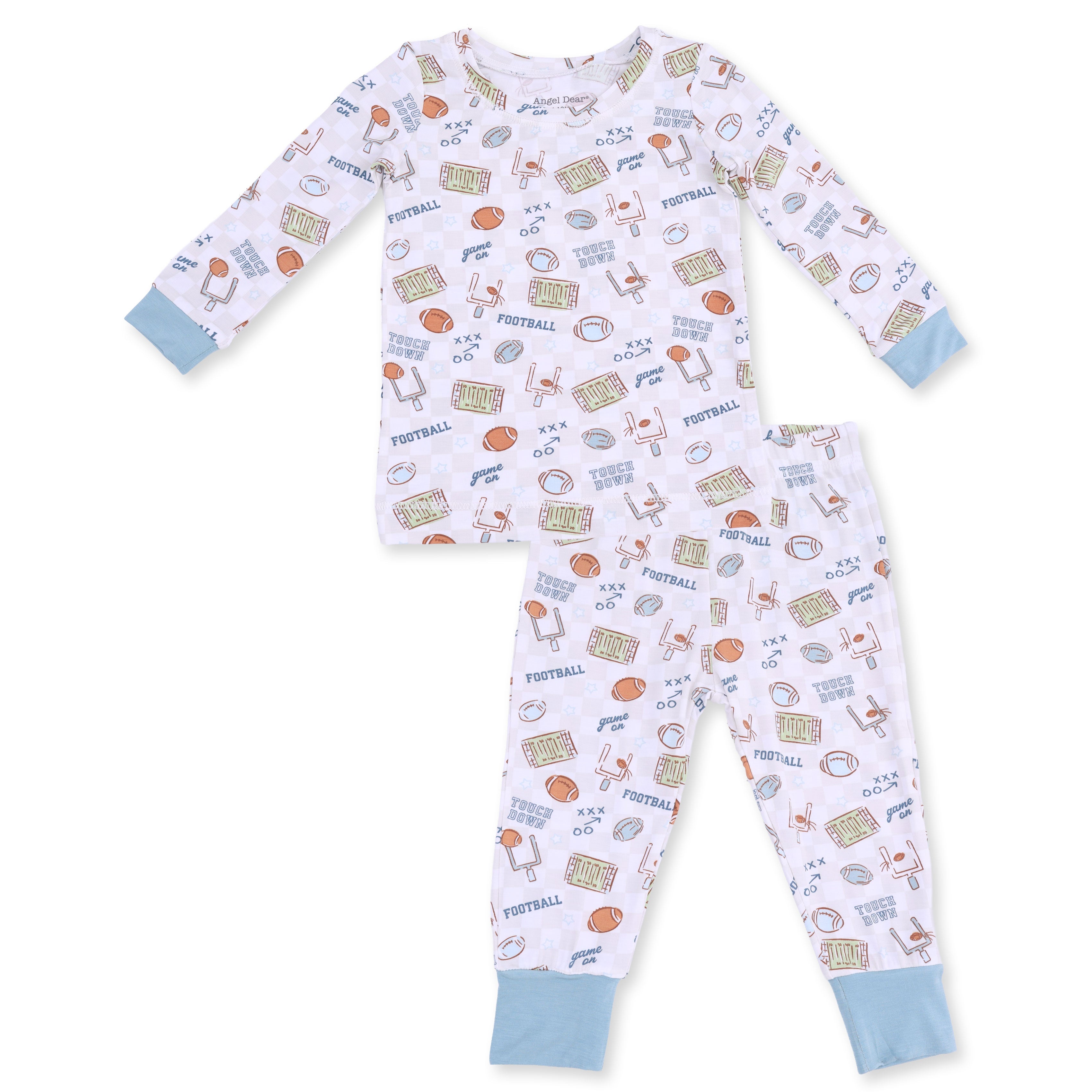 Football Check - Long Sleeve Loungewear Set
