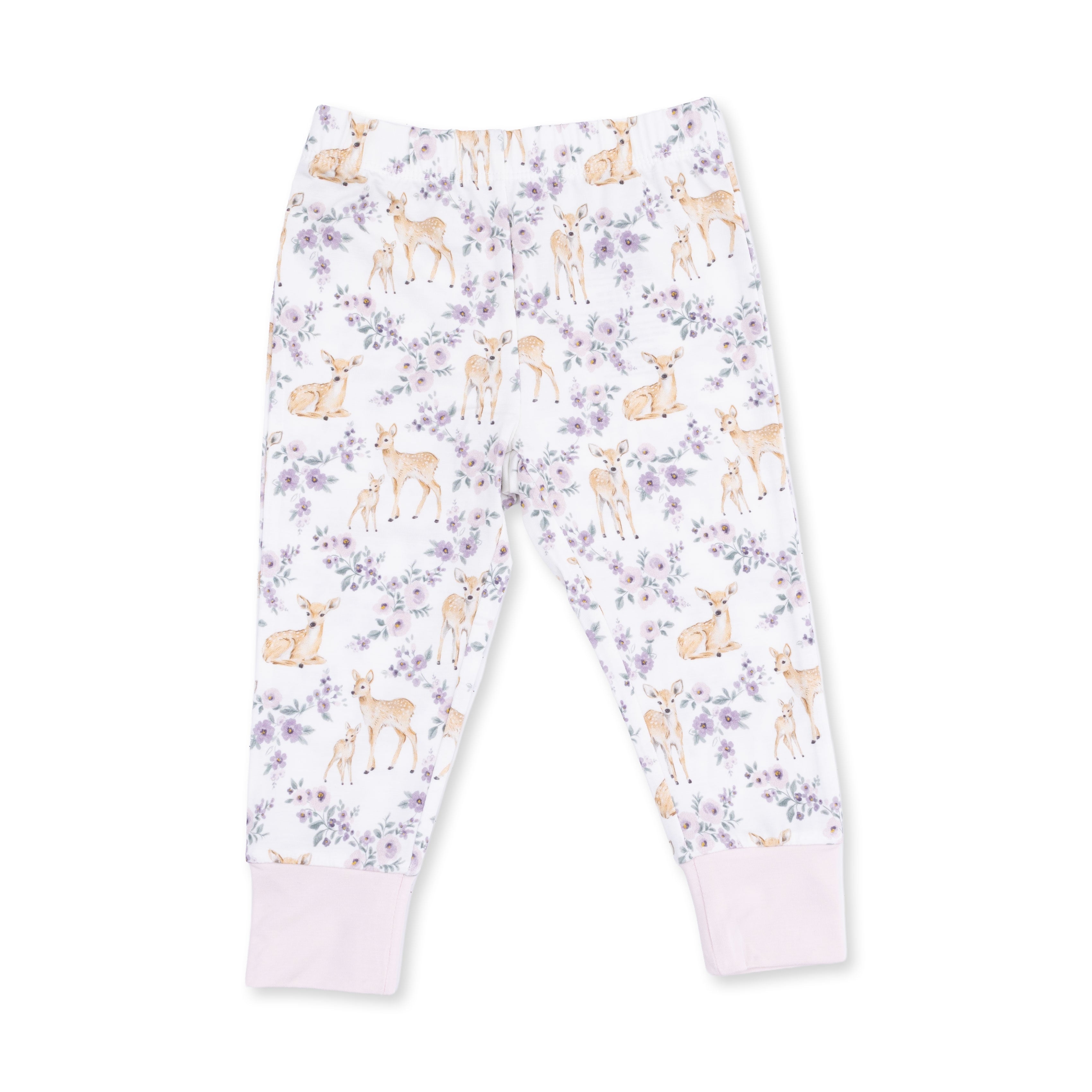 Floral Deer - Long Sleeve Loungewear Set