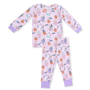 Halloween Monster Dress Up Pink - Long Sleeve Loungewear Set