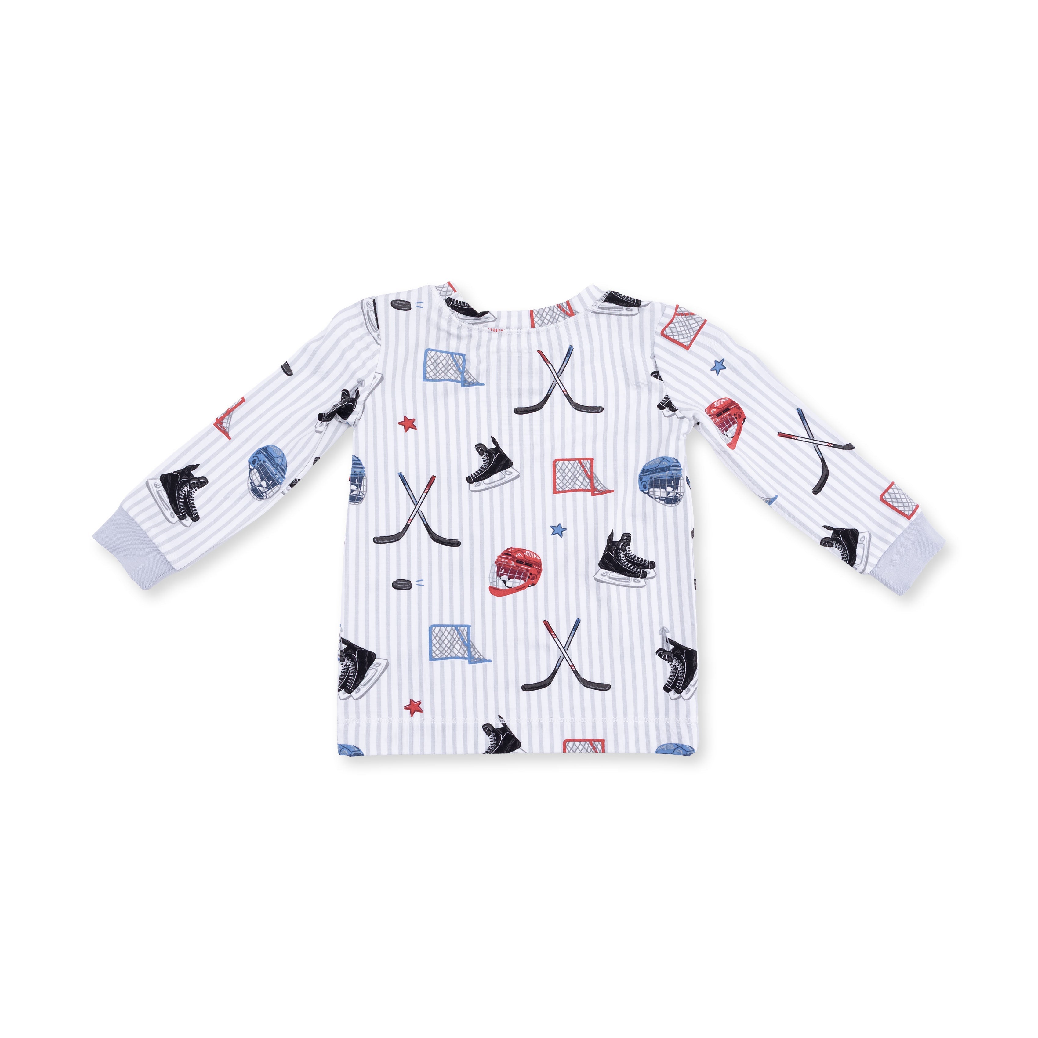 Hockey Stripe - Long Sleeve Loungewear Set