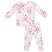 Painterly Rose Bouquets - Long Sleeve Loungewear Set