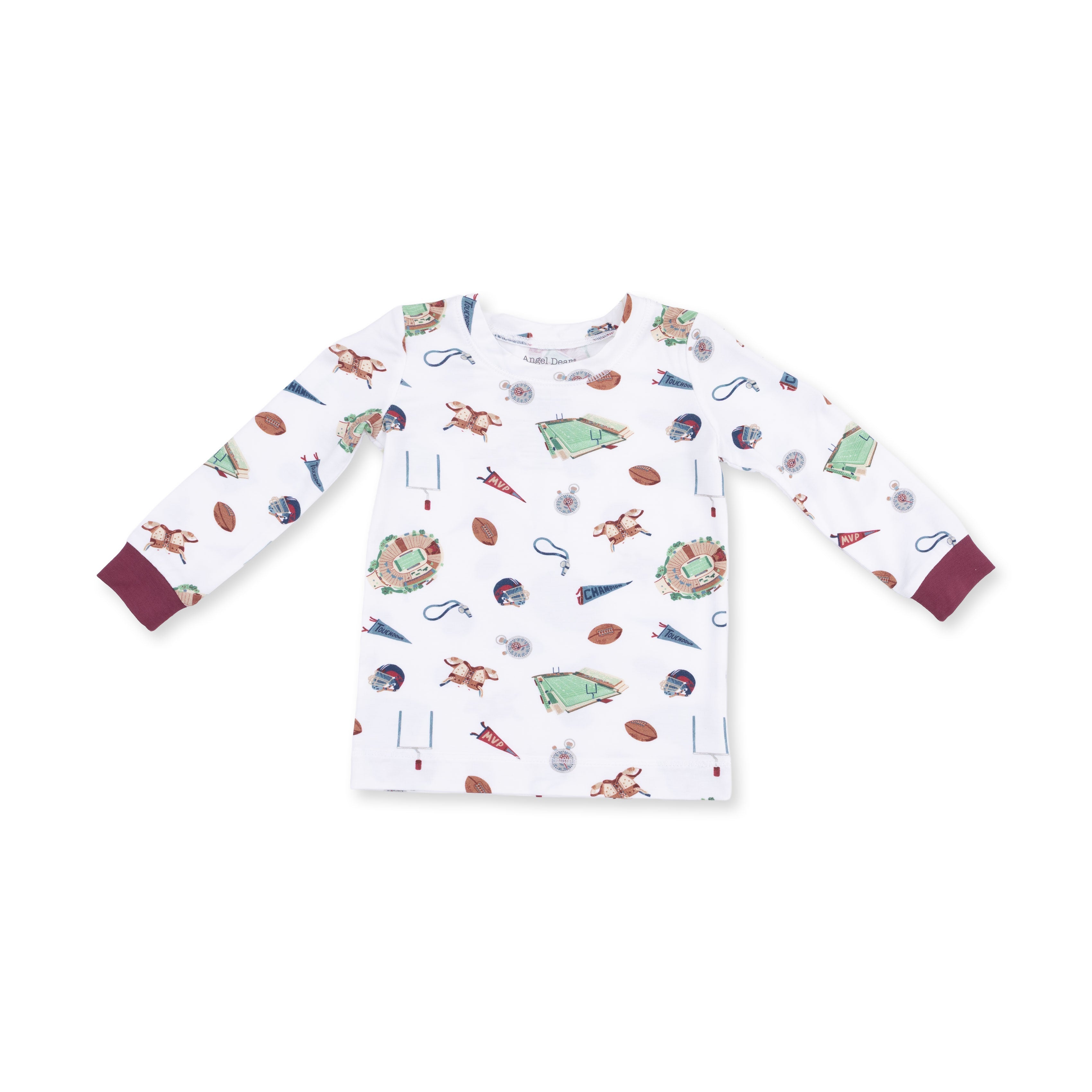 Vintage Football - Long Sleeve Loungewear Set