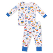 Vintage Ski Patches - Long Sleeve Loungewear Set