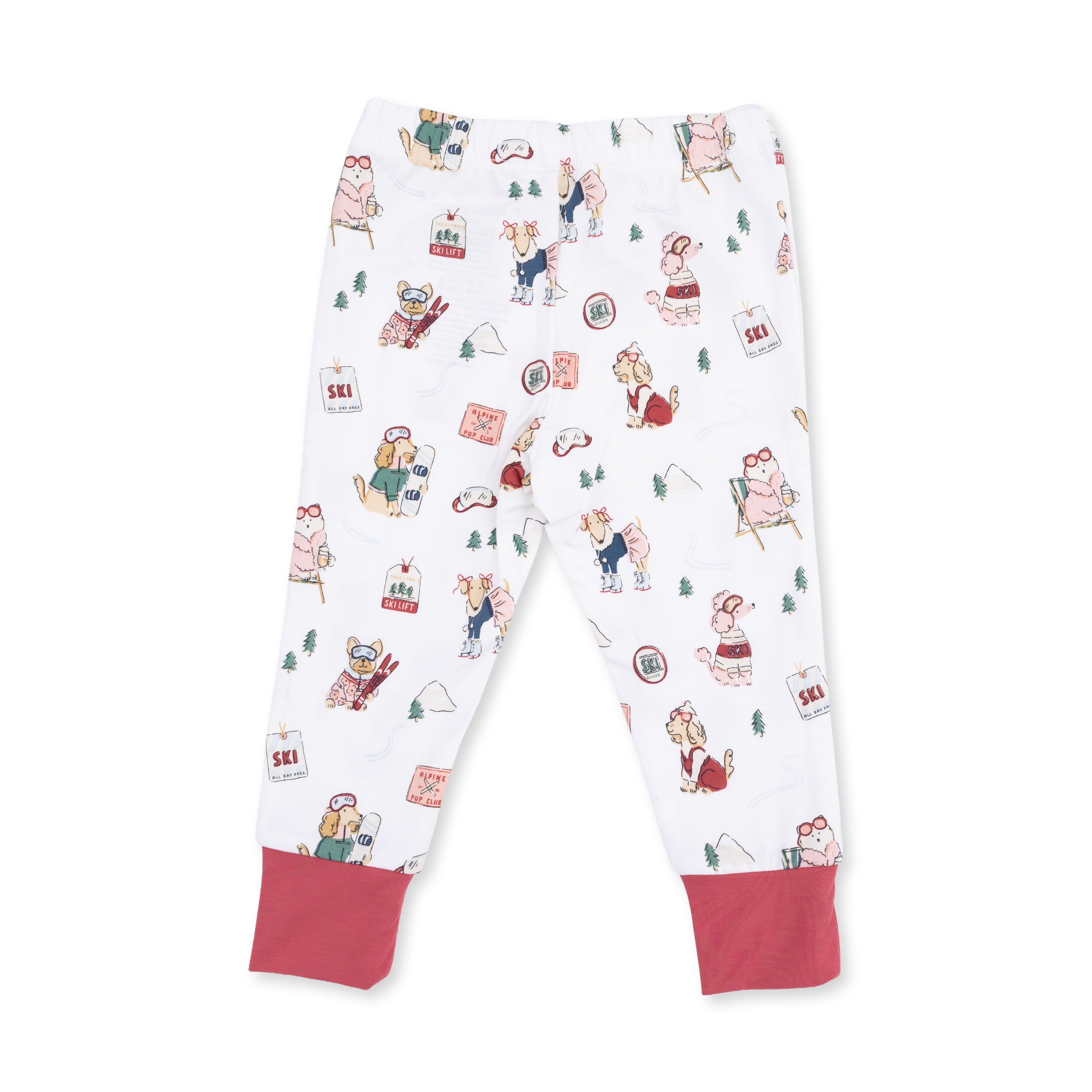 Winter Sports Dogs Pink - Long Sleeve Loungewear Set
