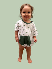 Wolf | Short Sleeve Bubble Romper