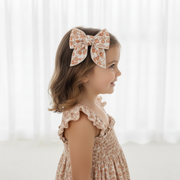 Organic Hair Bow Clip - Sienna