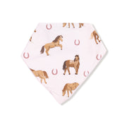 Horses - Pink - Bandana Bib