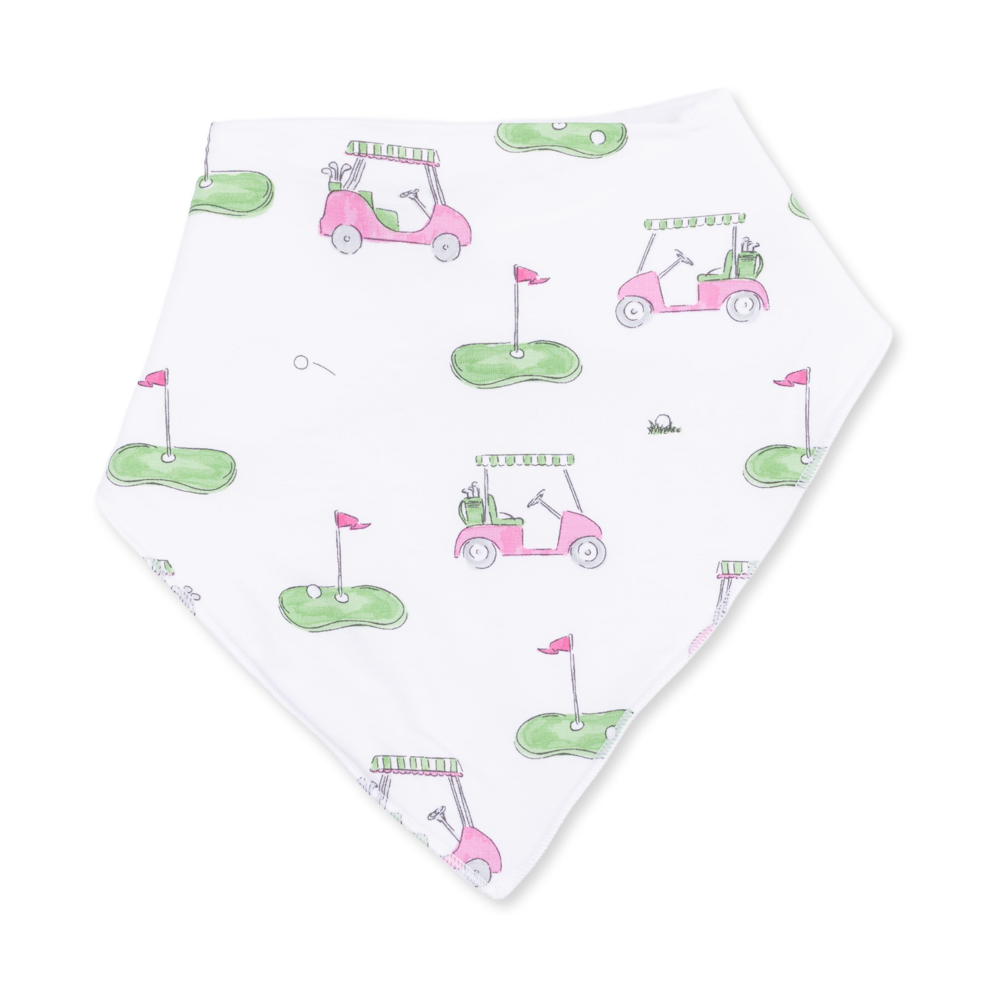 Golf Carts Pink - Bandana Bib