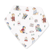 Winter Sports Dogs Green - Bandana Bib
