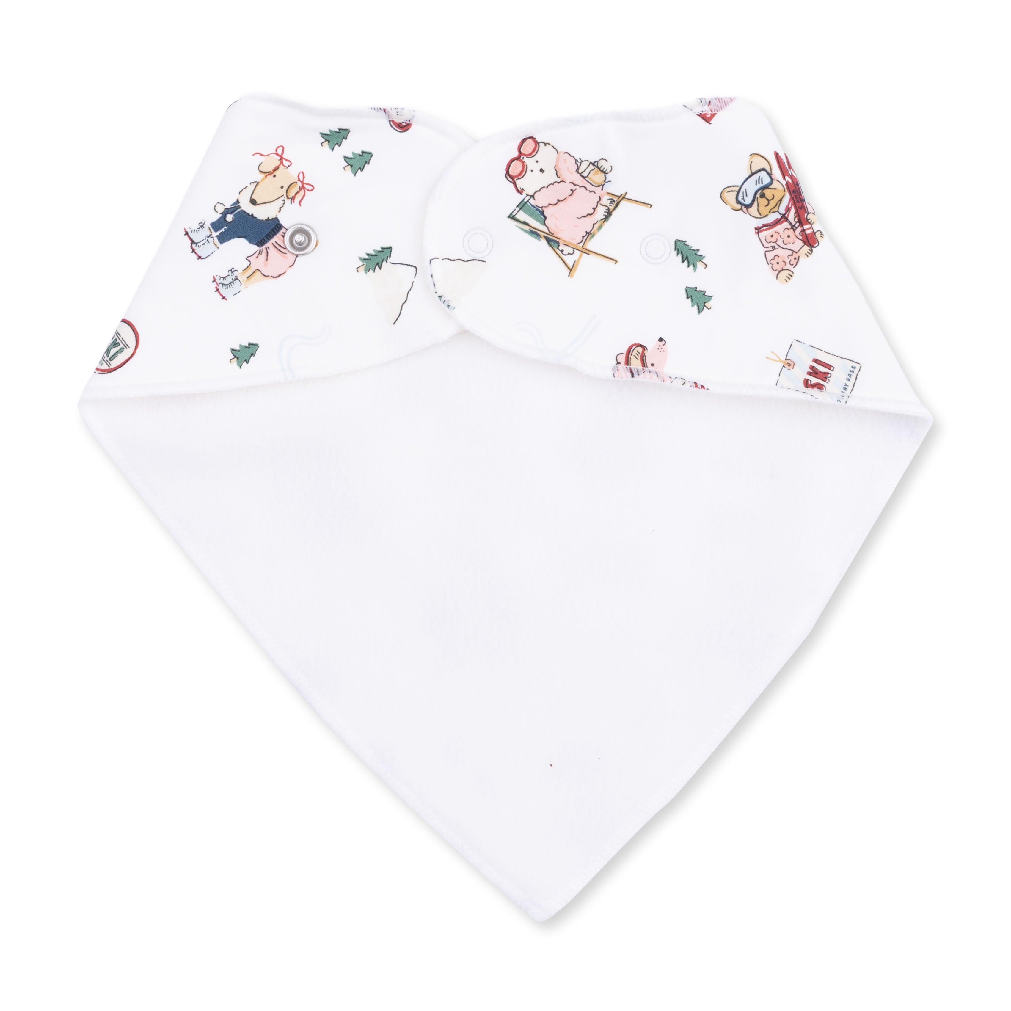 Winter Sports Dogs Pink - Bandana Bib