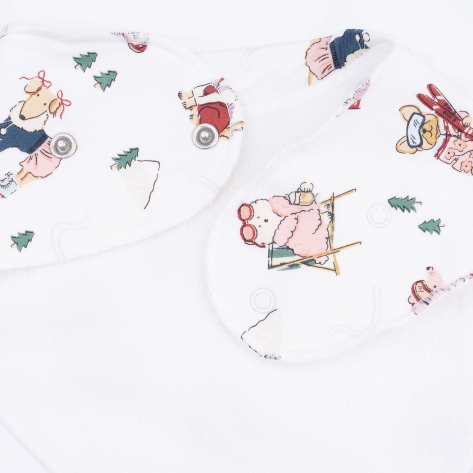 Winter Sports Dogs Pink - Bandana Bib