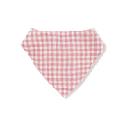Rose Pink Plaid - Bandana Bib