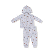 Football Field Goal - Zip Hoodie and Jogger Set