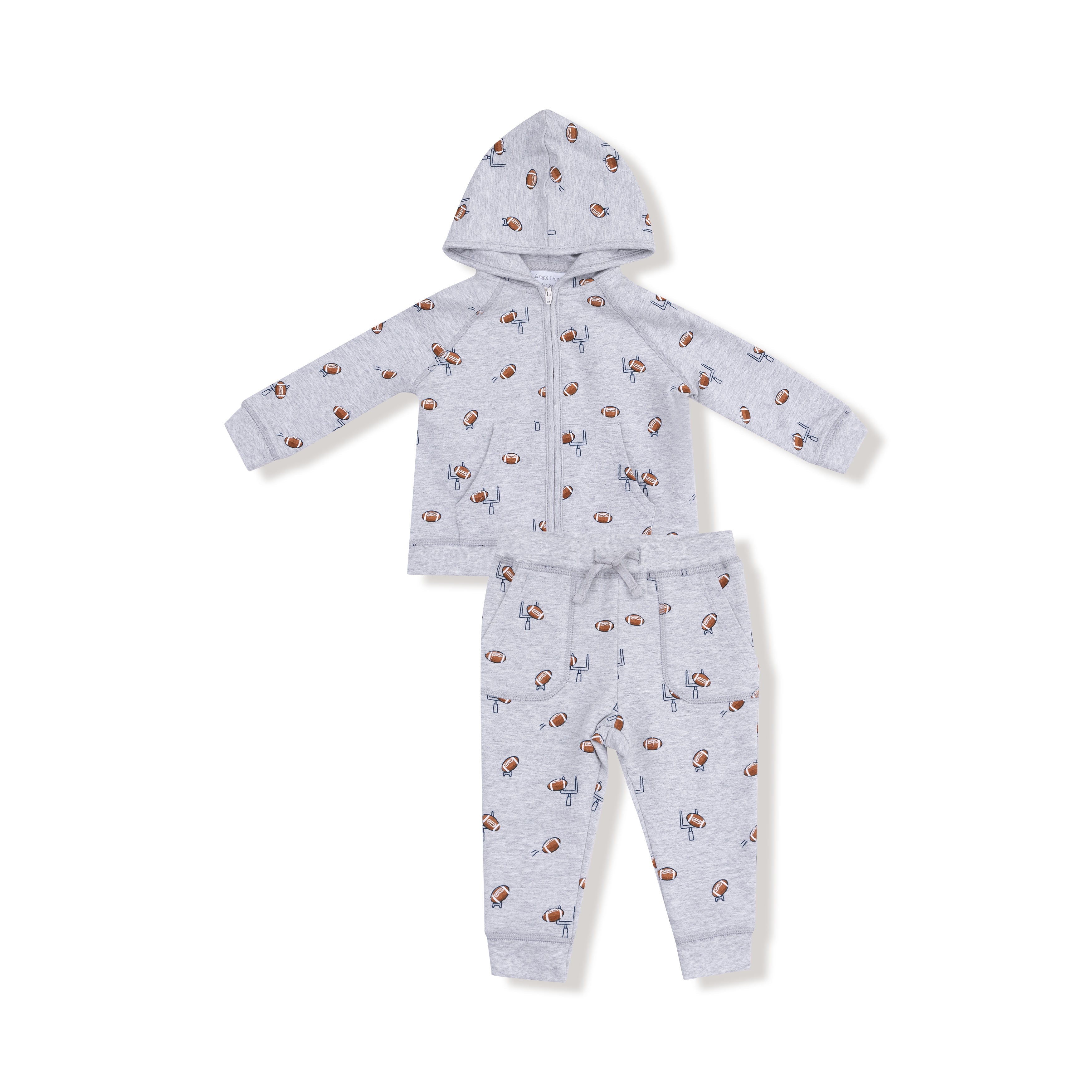 Football Field Goal - Zip Hoodie and Jogger Set