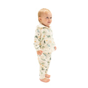 Soft Dinos - Green - Zip Hoodie and Jogger Set