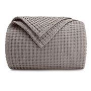 Adult Waffle Blankets in Charcoal