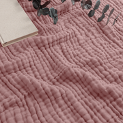 Adult Muslin Blanket in Mauve