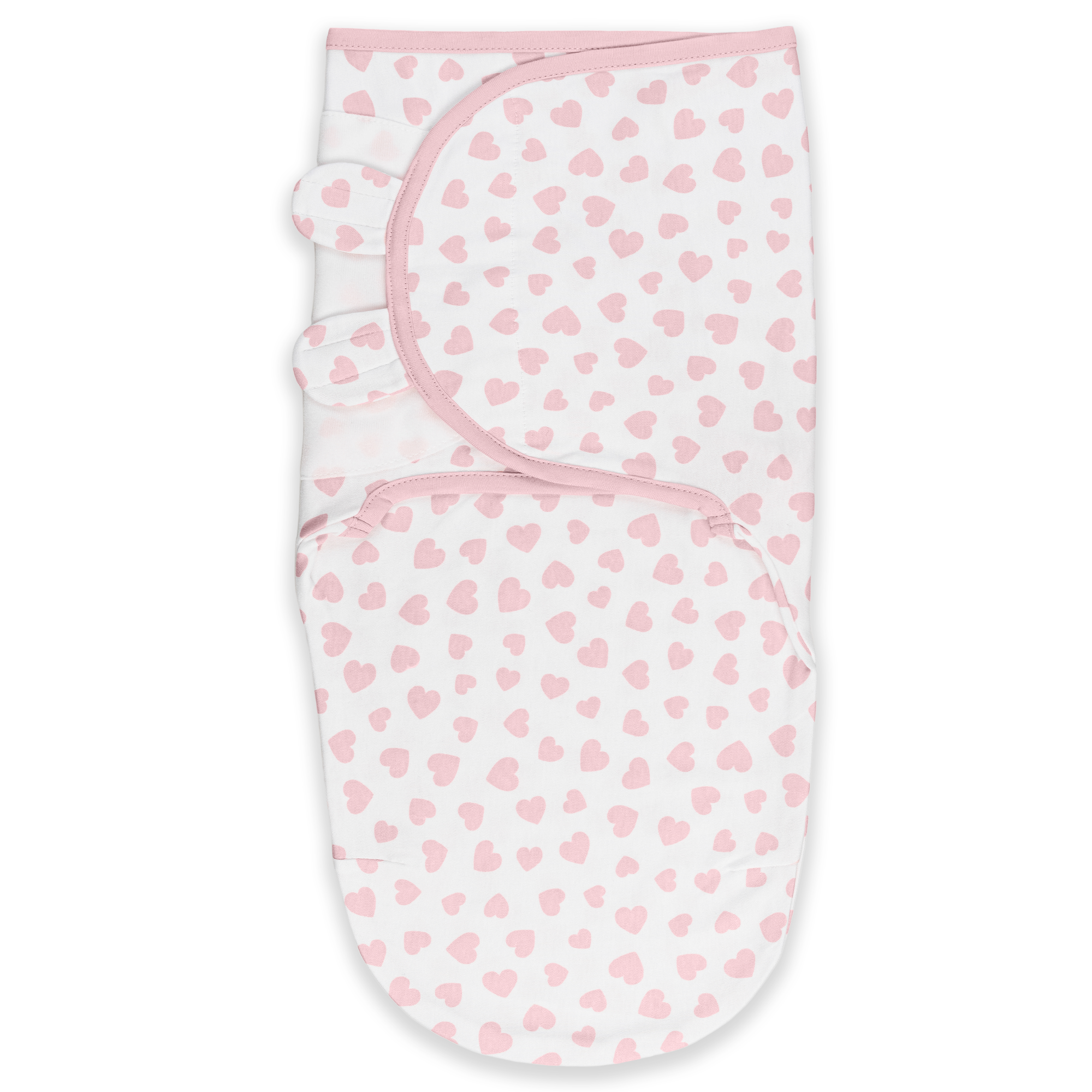 Easy Swaddle Blankets - Pink Heart, Pack of 1