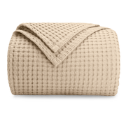 Adult Waffle Blankets in Sand