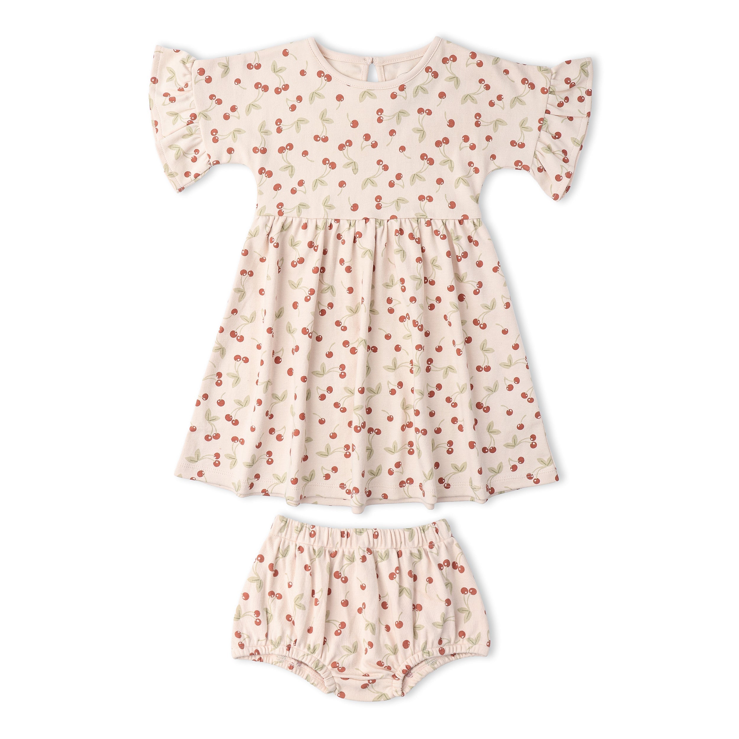 Organic Dolman Sleeve Dress - Cherry