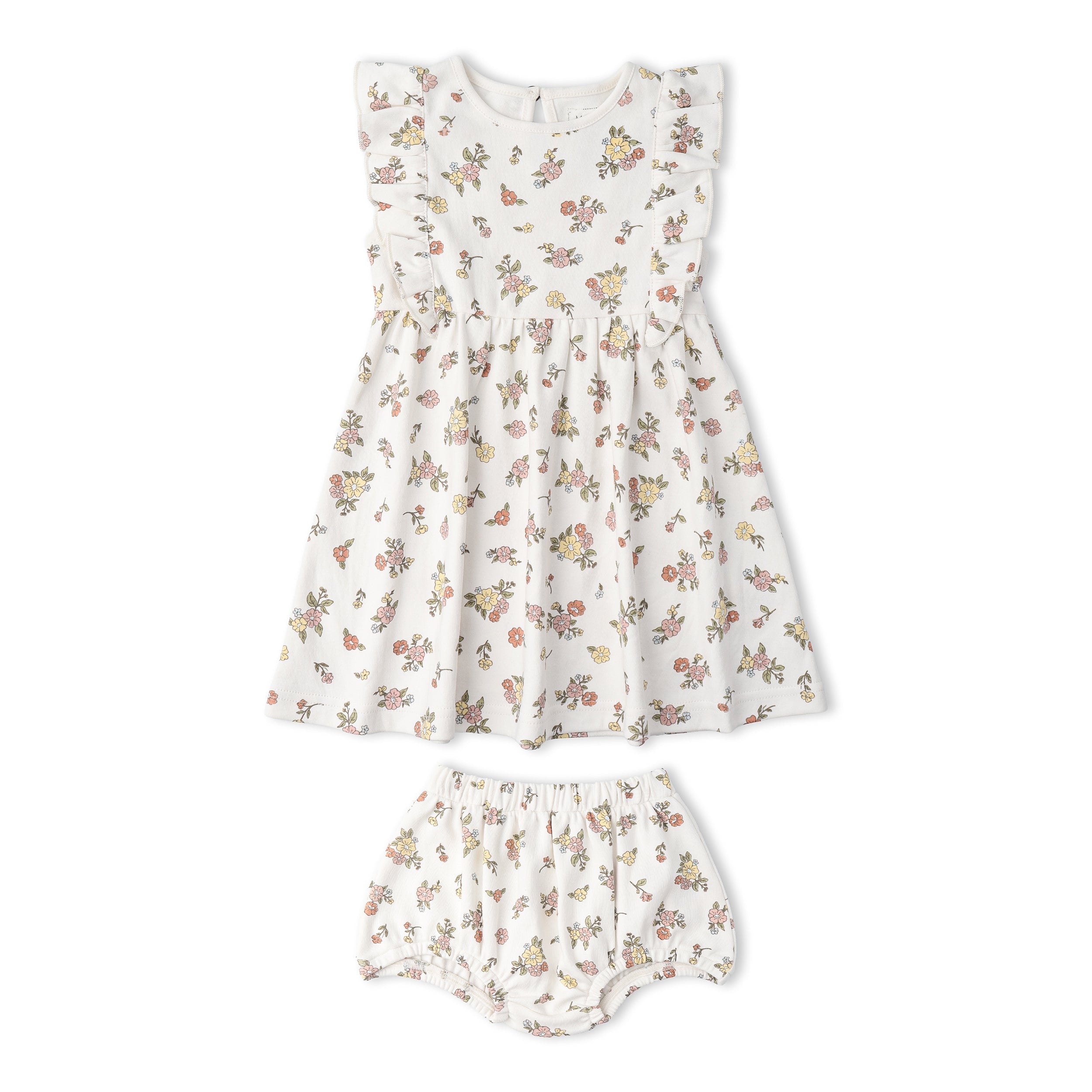 Organic Flutter Dress - Meadow