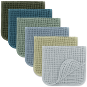 Muslin Burp Cloths in Multi Boy
