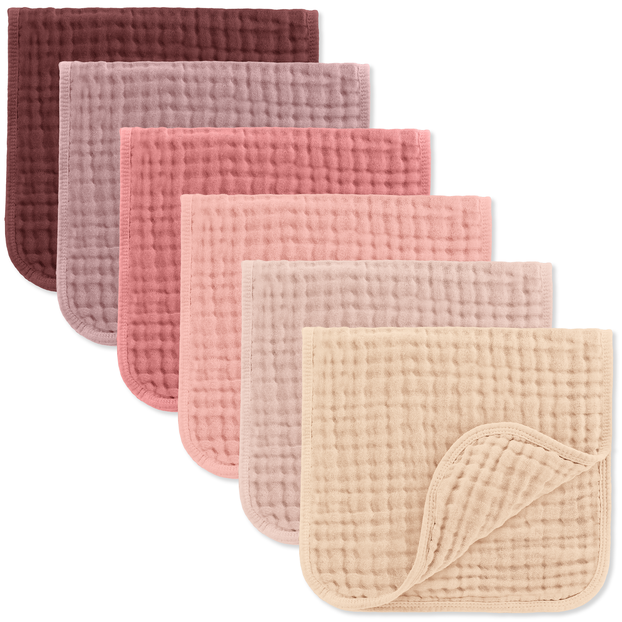 Muslin Burp Cloths in Multi Girl