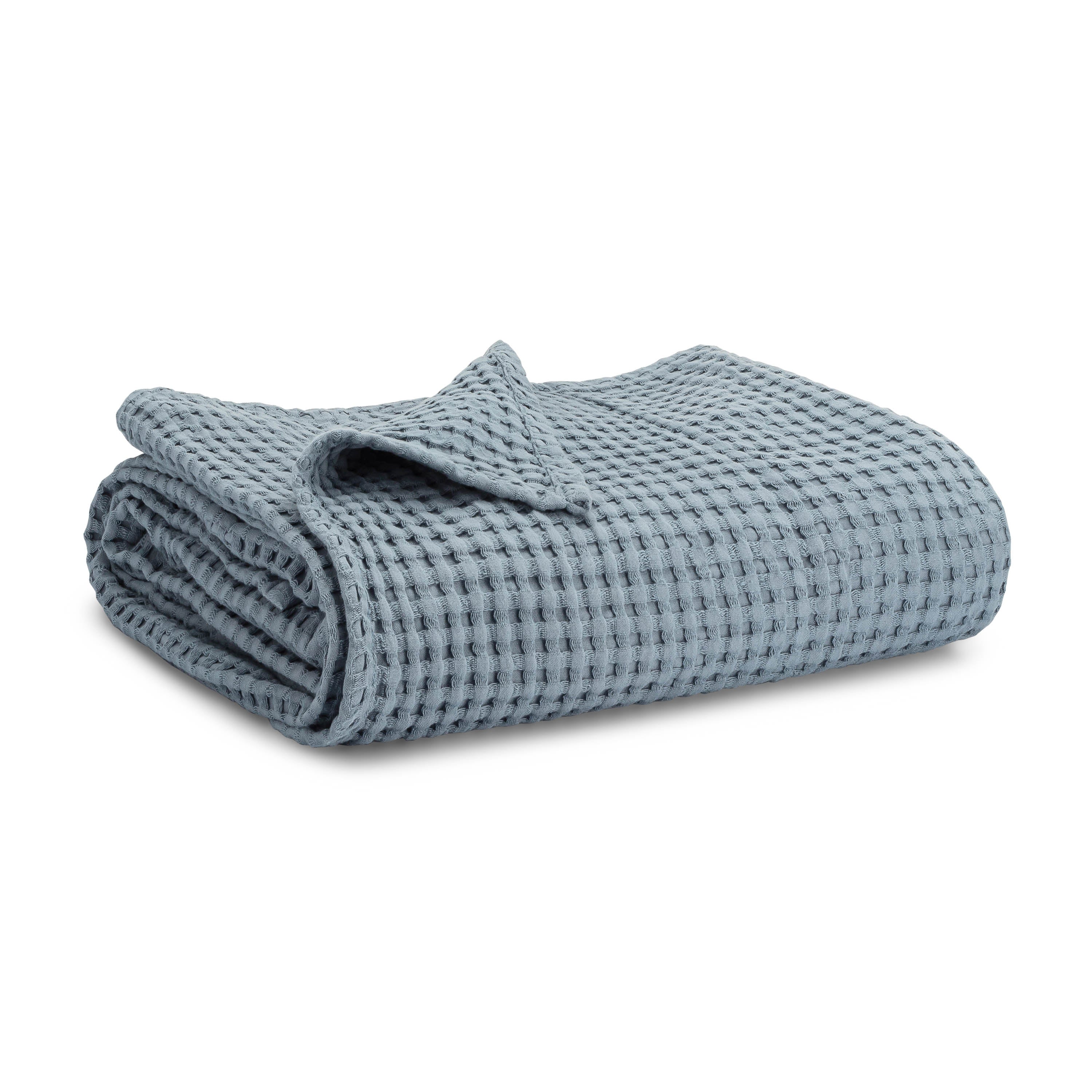Baby Waffle Blankets in Pacific Blue
