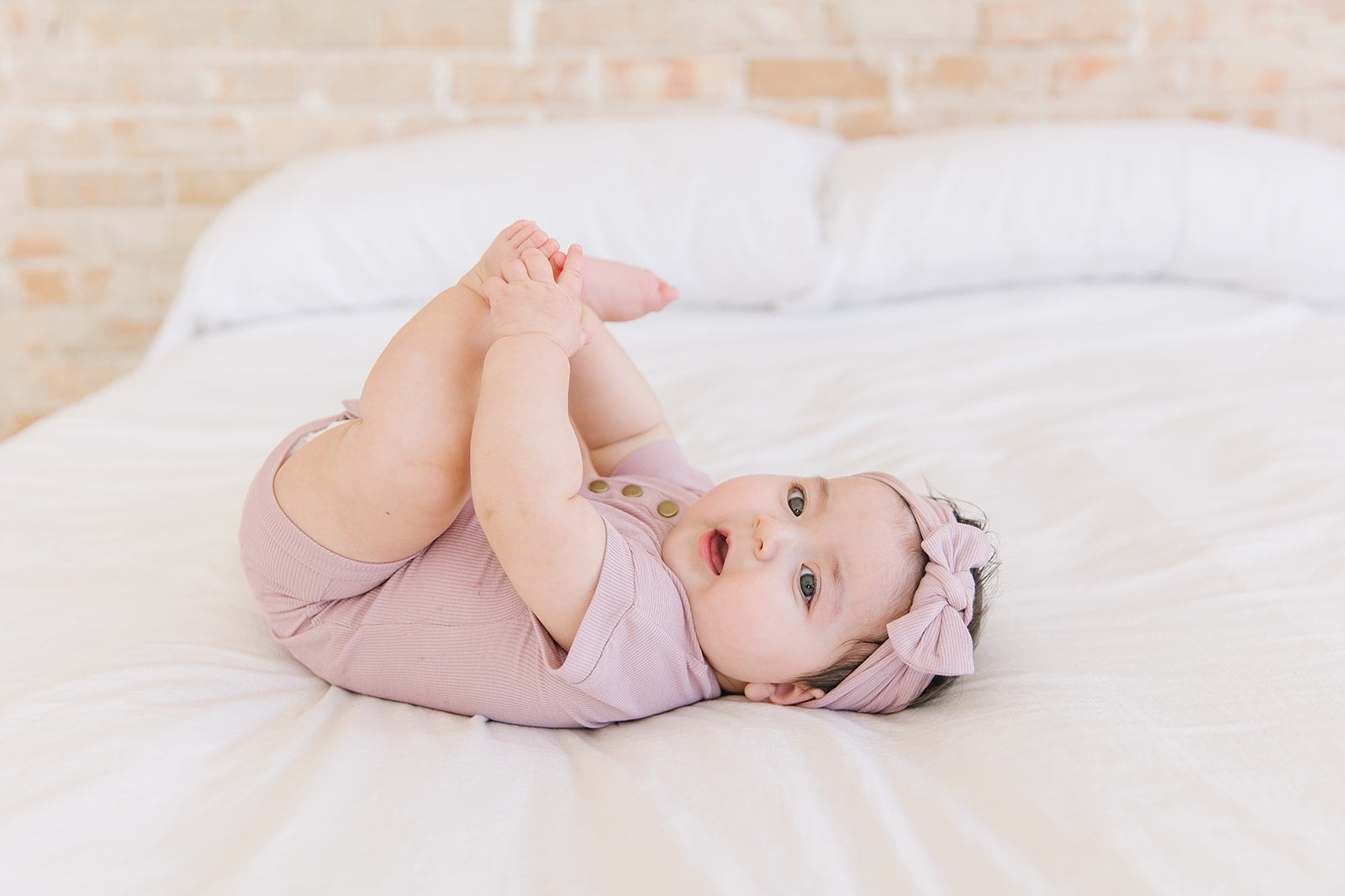 blush ribbed romper