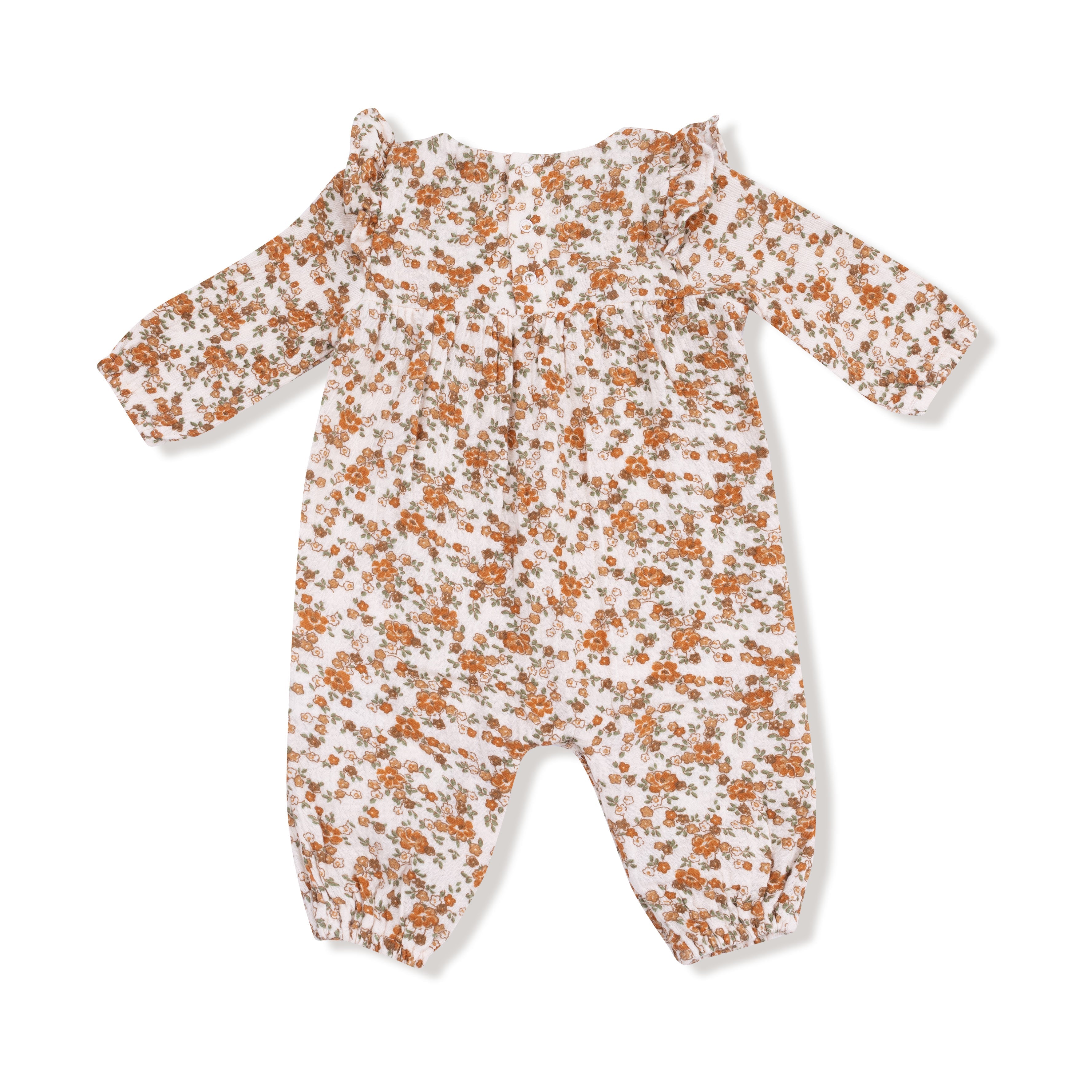 Prairie Calico - Ruffle Sleeve Romper
