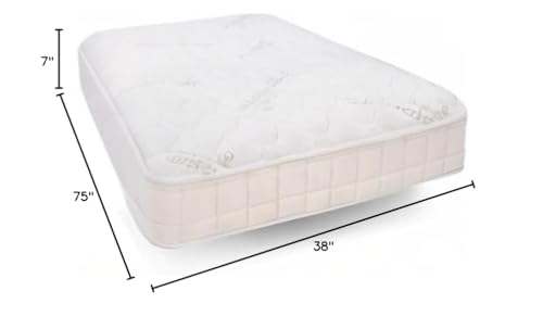 2-in-1 Organic Kids Mattress with Quilted Top and Waterproof Layer