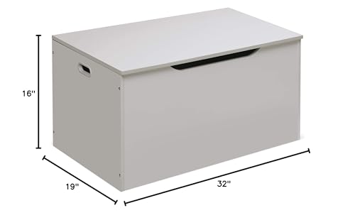 Wooden Toy Storage Chest with Safety Hinges