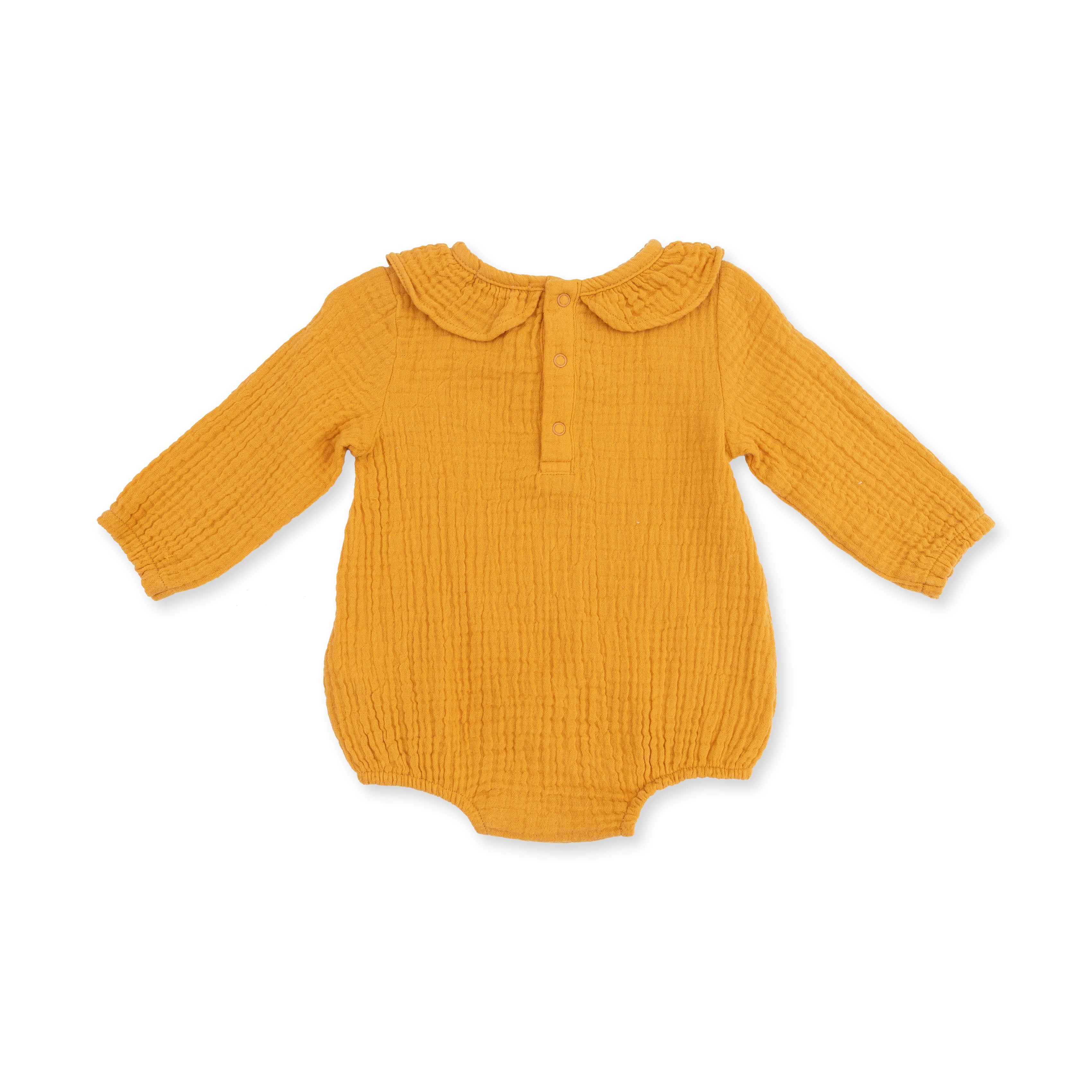 Baby Sunflower - Bubble with Ruffle Collar