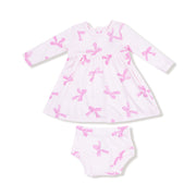 Pretty Bows - Simple Dress + Bloomer